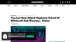 You Can Now Attend Hogwarts School Of Witchcraft And Wizardry ...