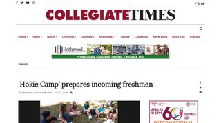 'Hokie Camp' prepares incoming freshmen | News | collegiatetimes.com