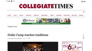 Hokie Camp teaches traditions | Virginia Tech | collegiatetimes.com