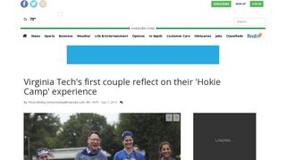 Virginia Tech's first couple reflect on their 'Hokie Camp' experience ...