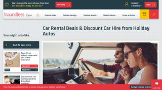 Holiday Autos Holiday Car Rental Deals| Boundless by CSMA