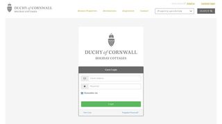 Customer Login - Duchy of Cornwall Holiday Cottages