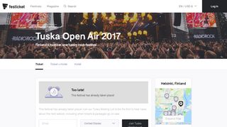 Tuska Open Air 2017 Tickets & Packages – Festicket
