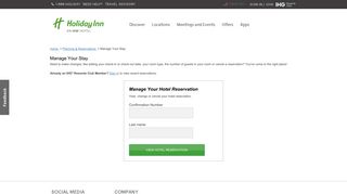 Holiday Inn Hotels & Resorts | Manage Your Stay - IHG.com