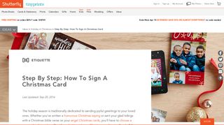 How to Sign a Christmas Card | Christmas Card Etiquette - Shutterfly