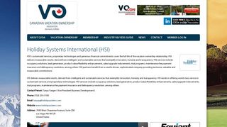 Holiday Systems International (HSI) | Canadian Resort Development ...