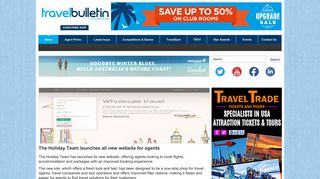 Travel Bulletin - The Holiday Team launches all new website for agents