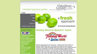Holiday World & Splashin' Safari - Madison County Federal Credit Union