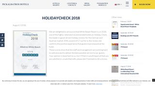 HolidayCheck 2018 - Pickalbatros Hotels & Resort in Egypt
