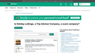 Is Holiday Lettings, a Trip Advisor Company, a scam company ...