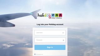 Log into your Holidog account - Holidog.com