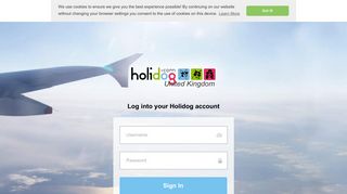 Log into your Holidog account - Holidog.com
