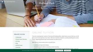 Online Tuition - Holland Park