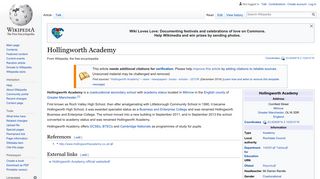 Hollingworth Academy - Wikipedia