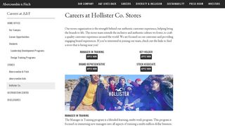 Careers/Retail Stores/Hollister Co - Abercrombie & Fitch