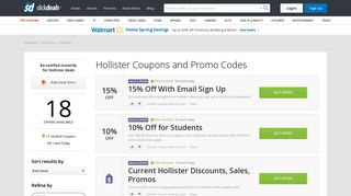 Hollister Coupons, Promo Codes, Deals and Offers | Slickdeals