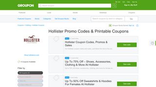 Hollister Coupons, Promo Codes & Deals 2019 - Groupon