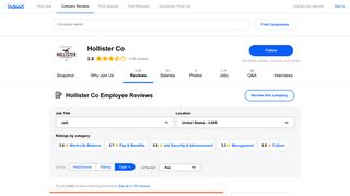 Hollister Co Employee Reviews - Indeed