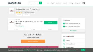 Hollister Voucher Codes & Discounts, 100% Verified