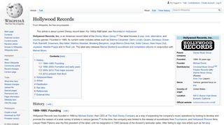 Hollywood Records - Wikipedia