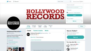 Hollywood Records (@HollywoodRecs) | Twitter