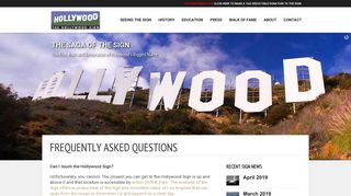 Frequently Asked Questions | The Hollywood Sign