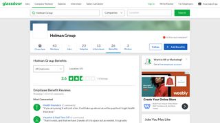 Holman Group Employee Benefits and Perks | Glassdoor