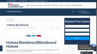 How to use Holmes Blackboard|Blackboard holmes