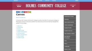 What is Canvas? - Holmes Community College