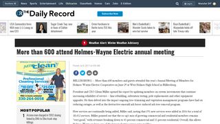 More than 600 attend Holmes-Wayne Electric annual meeting