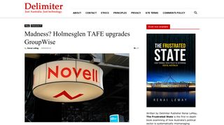 Madness? Holmesglen TAFE upgrades GroupWise | Delimiter