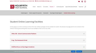 Student Online Learning | Holmfirth High School