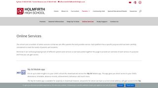 Online Services | Holmfirth High School