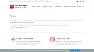 Parents | Holmfirth High School