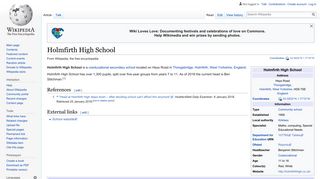 Holmfirth High School - Wikipedia
