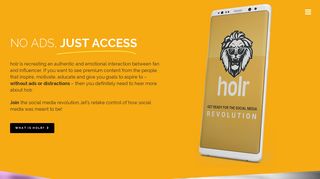 holr – No Ads, Just Access – Unfiltered content without distractions