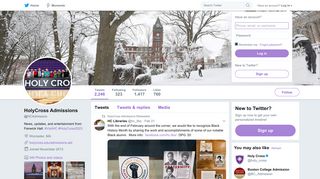 HolyCross Admissions (@HCAdmission) | Twitter