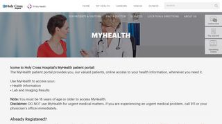 MyHealth | Holy Cross Hospital