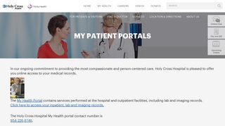 My Patient Portals | Holy Cross Hospital