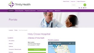 Holy Cross Hospital | Fort Lauderdale, FL | Trinity Health - Trinity ...