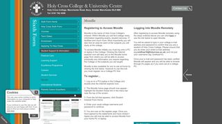 Moodle | Holy Cross College & University Centre