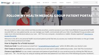 Follow My Health Medical Group Patient Portal - Holy Cross Hospital