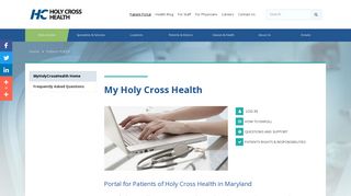 MyHolyCrossHealth | Patient Portal | Holy Cross Hospital | Silver ...