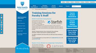 Faculty & Staff I.T. Training Sessions | Holy Family University