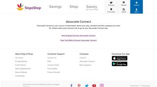 Home - associate connect - Stop and Shop