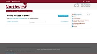 Home Access Center - Northwest ISD Moodle