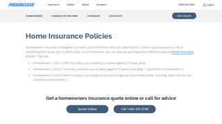 Home Insurance Policy: Homeowners Insurance Policy | Progressive