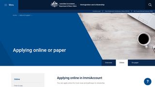 ImmiAccount - Immigration and citizenship - Department of Home Affairs