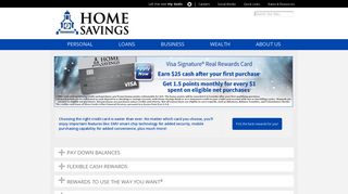 Credit Cards | Visa | American Express | Home Savings