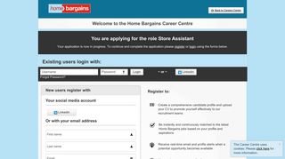 Welcome to the Home Bargains Career Center ... - Find a job